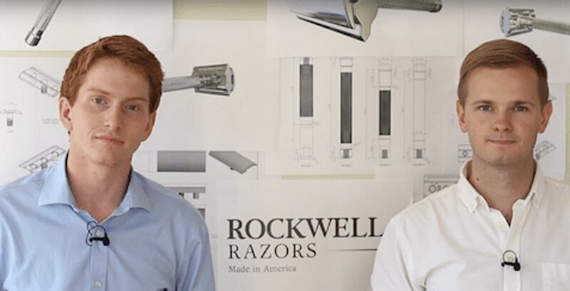 Основатели Rockwell Razors: Морган Гордстр (справа) и  Гварет Эверерд (слева)